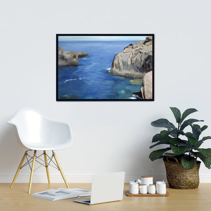 California Coast Marine Canvas | Bedroom Wall Art Decor