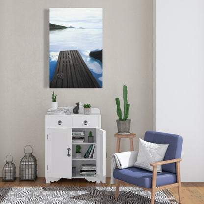 Chaussures « Soirée sur le quai » : Toile marine côtière | Décoration d'intérieur