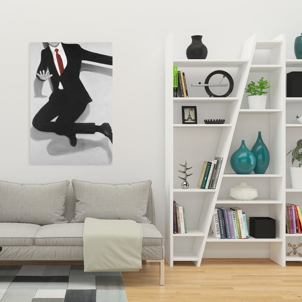 Toile de chambre contemporaine – Décoration classique représentant un homme sauteur