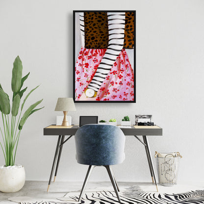 Fashionable Woman Canvas - Leopard Bag | Contemporary Decor