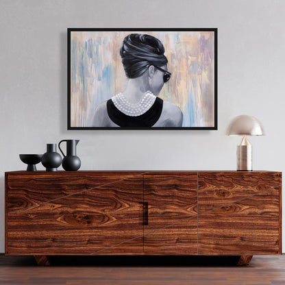 Audrey Hepburn - Décoration murale sur toile - Mode et beauté