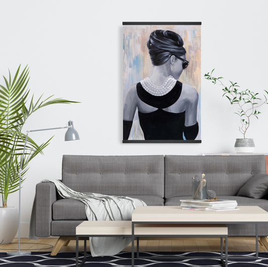 Audrey Hepburn Magnetic Canvas - Fashion Bedroom Wall Decor