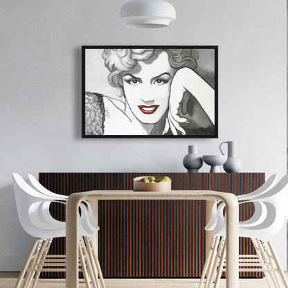Toile vintage Marilyn Monroe | Décoration de chambre romantique