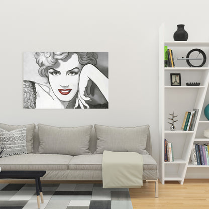 Toile Marilyn Monroe de style vintage - Décoration de chambre élégante