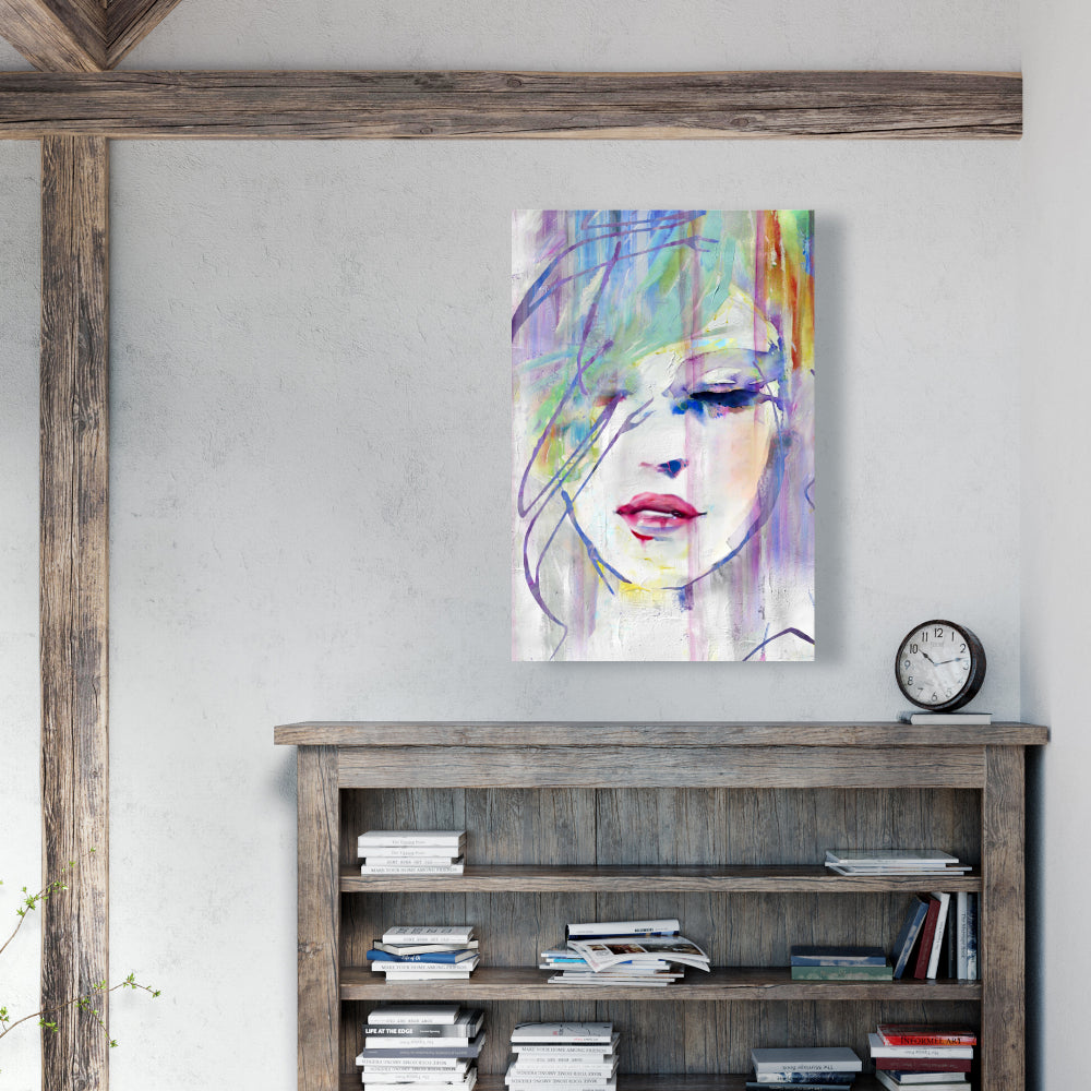 Abstract Beauty Gray Canvas - Home Decor Figurative Art