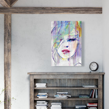 Abstract Beauty Gray Canvas - Home Decor Figurative Art