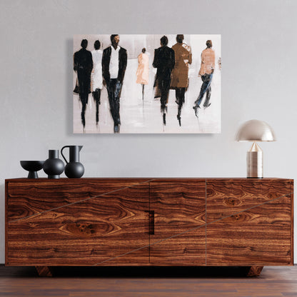 Toile de paysage de rue contemporain Avenue - Décoration d'intérieur