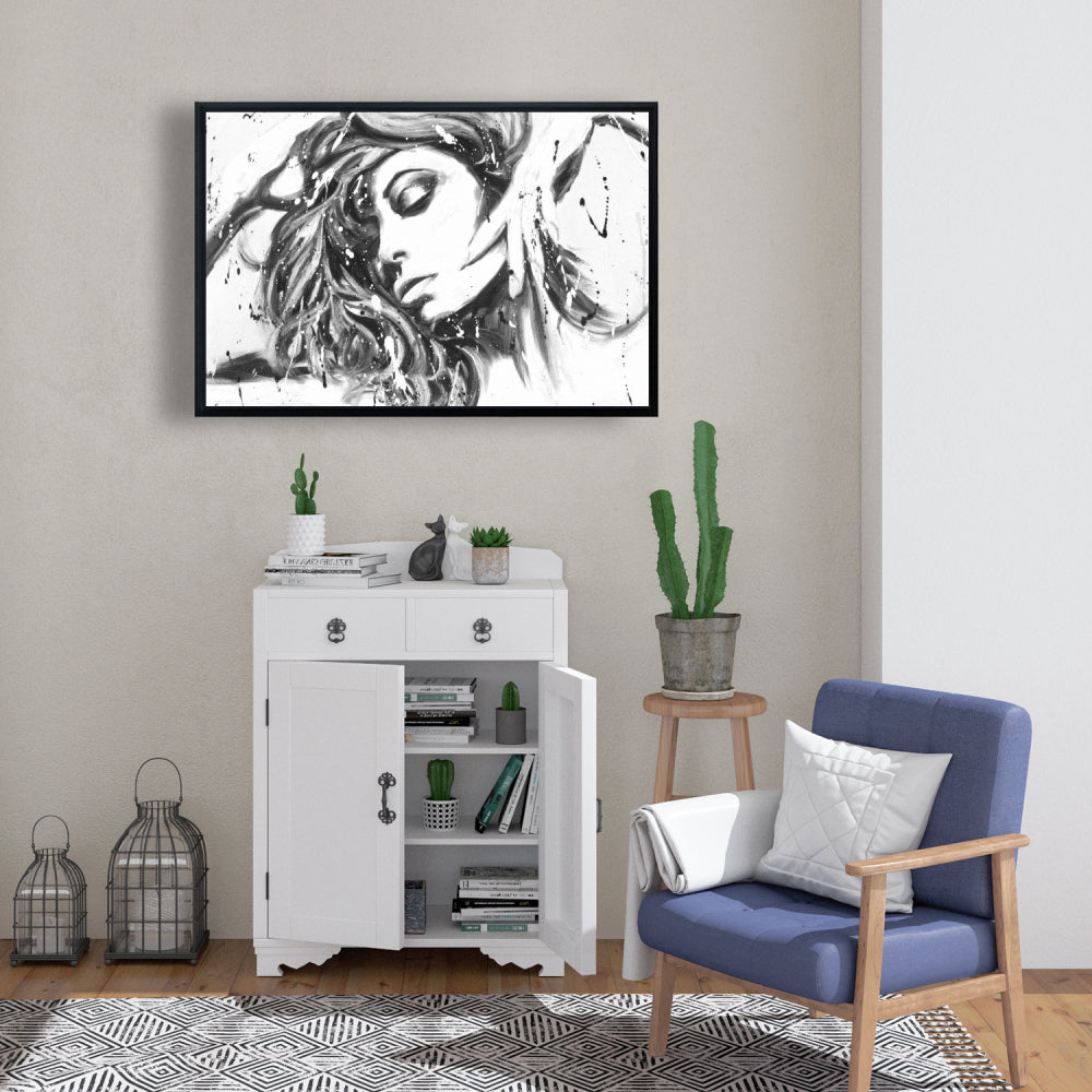 Toile « Danse toute la nuit » | Décoration murale contemporaine pour chambre à coucher