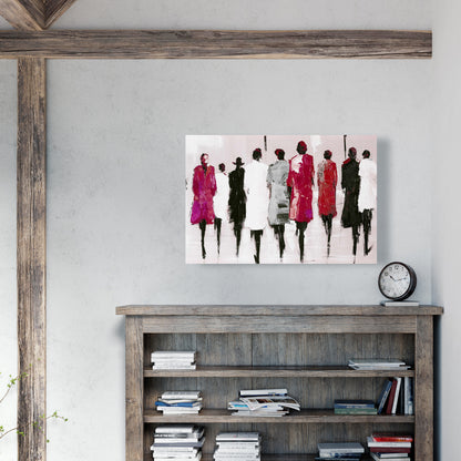 Walk - Contemporary Street Scenery Canvas for Home Decor