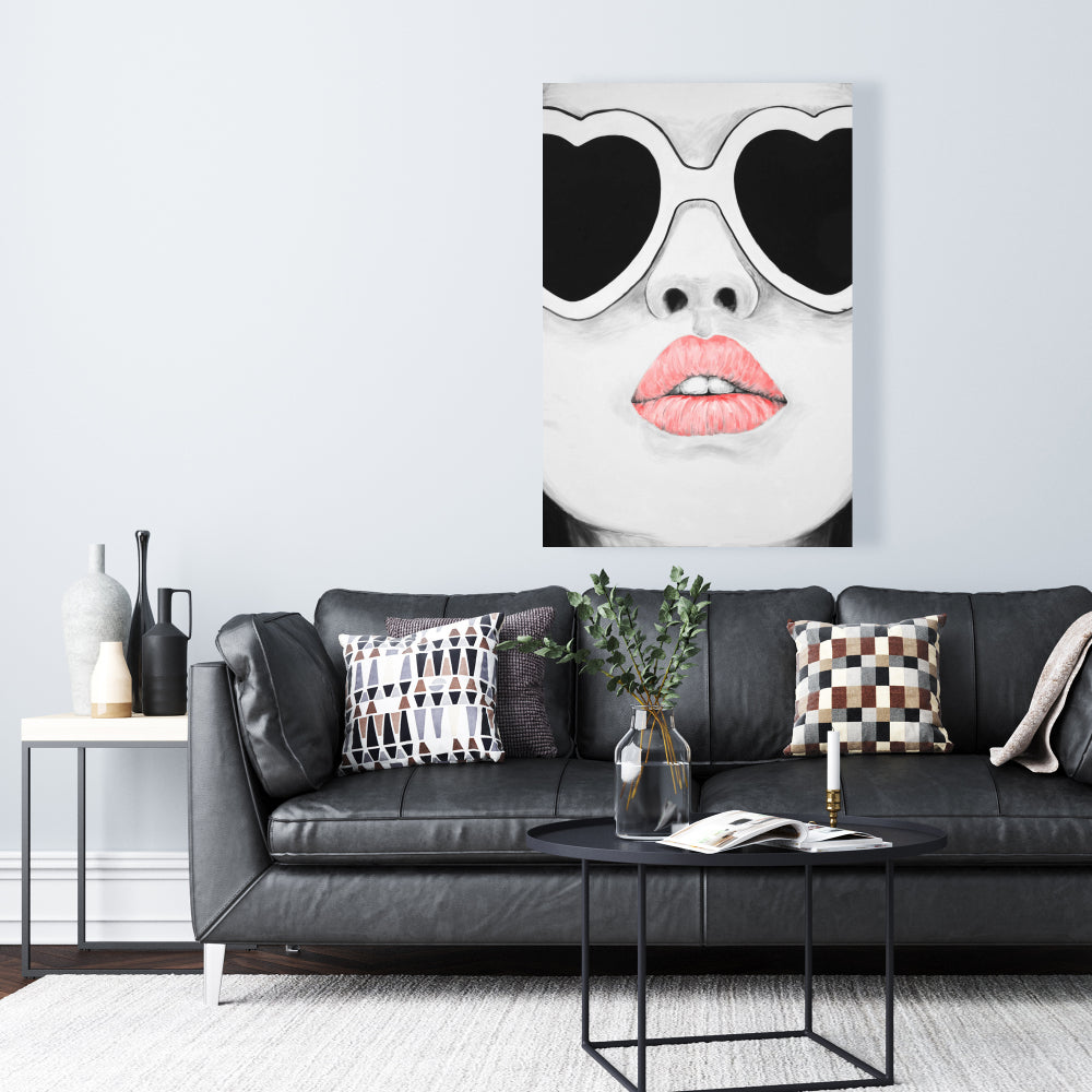 Miss Trend Beauty Figurative Bedroom Canvas - Home Decor Art