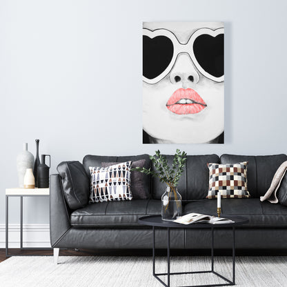 Miss Trend Beauty Figurative Bedroom Canvas - Home Decor Art