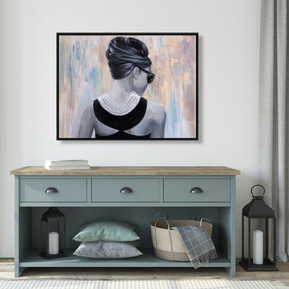 Audrey Hepburn - Décoration murale sur toile - Mode et beauté