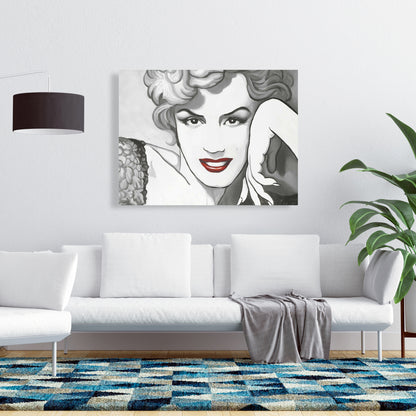 Toile Marilyn Monroe de style vintage - Décoration de chambre élégante