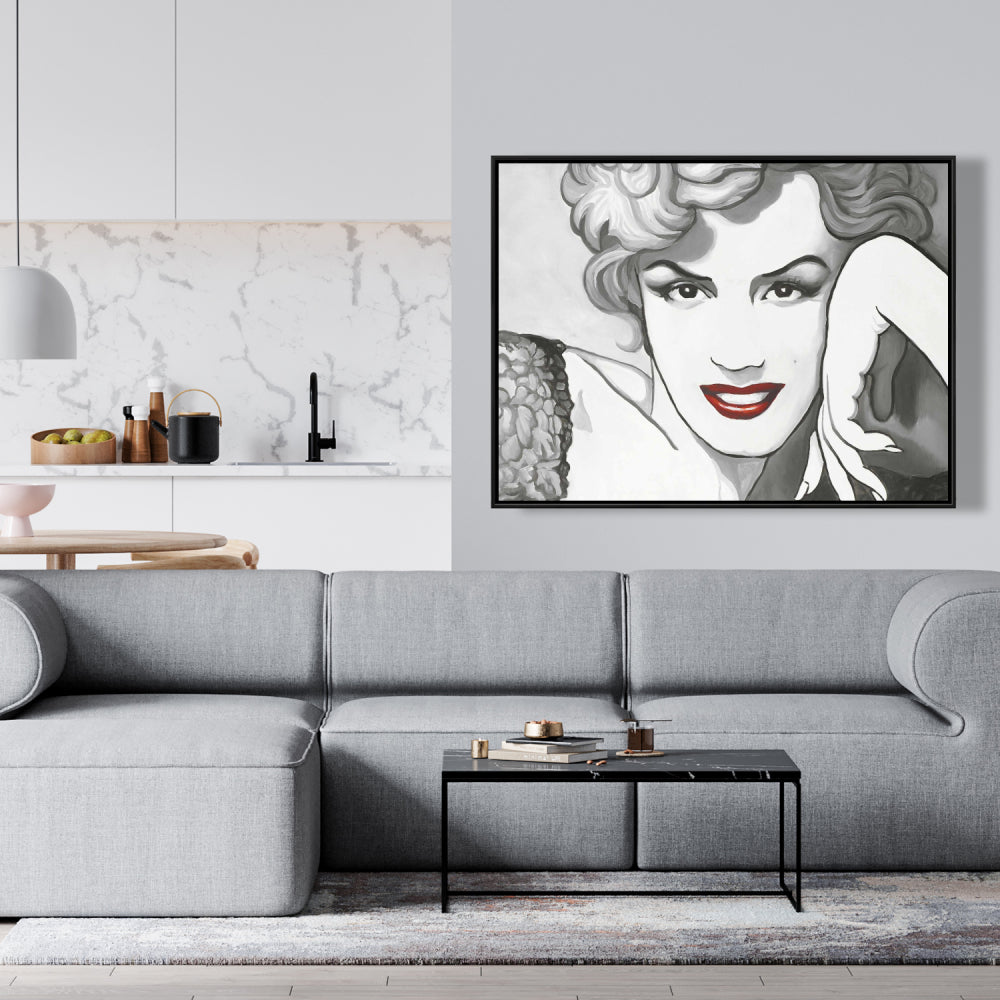 Toile vintage Marilyn Monroe | Décoration de chambre romantique