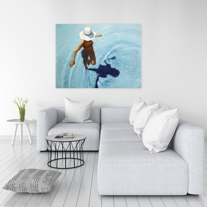 On Vacation Sea Bedroom Blue Canvas | Home Decor Wall Art