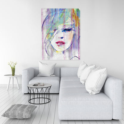 Abstract Beauty Gray Canvas - Home Decor Figurative Art
