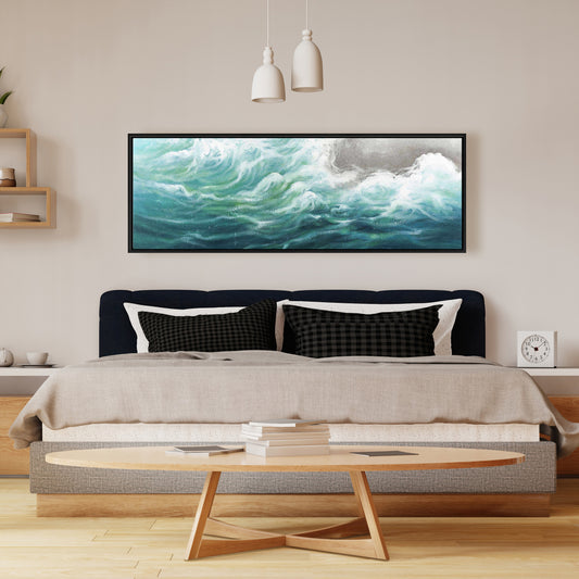 Seaside Marine Coastal Bedroom Framed Canvas Home Decor