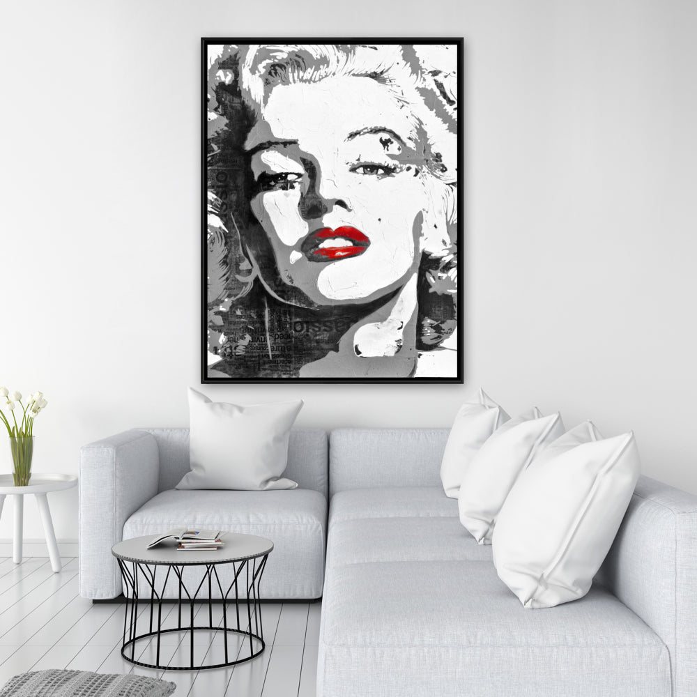 Marilyn Monroe Retro Figurative Bathroom Canvas | Home Decor
