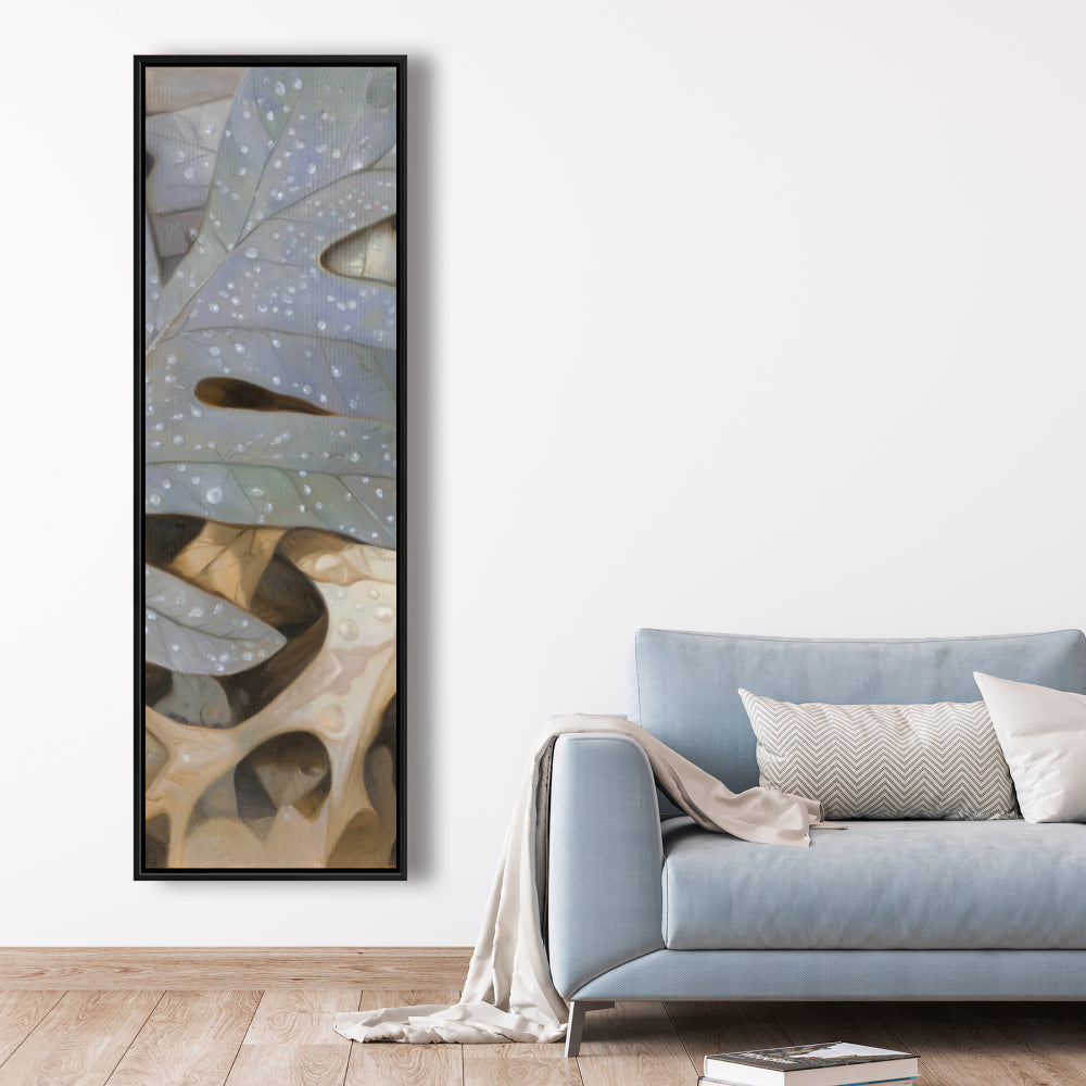 Toile Feuilles d'automne | Décoration encadrée marron pour chambre à coucher