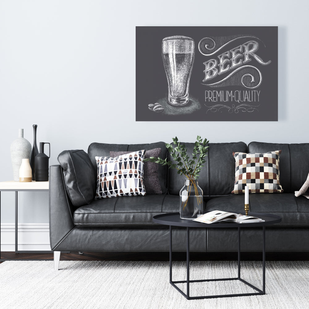 Vintage Beer Signboard Canvas - Home Decor Wall Art