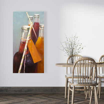 Summer Drinks Canvas | Modern Kitchen Decor - Contemporary Art