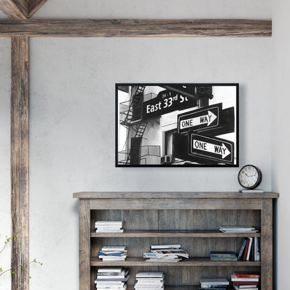 Toile encadrée avec panneaux de New York | Décoration murale