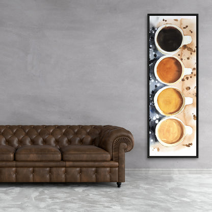 Toile « Quatre tasses de café » | Décoration d'intérieur