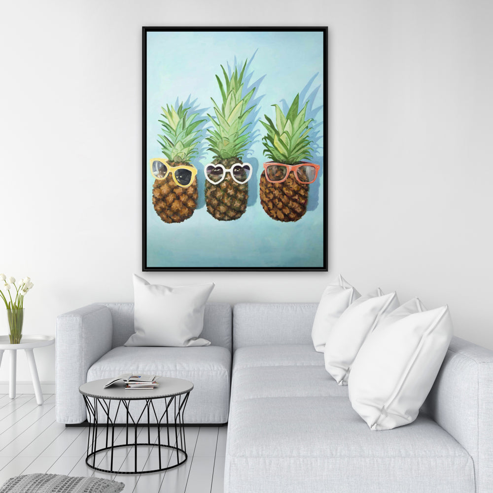 Toile « Ananas d'été » – Décoration de chambre | Art mural