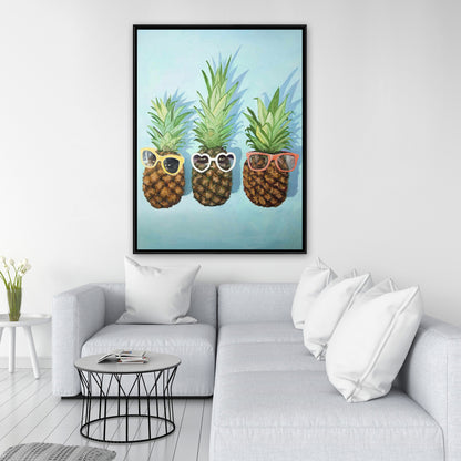 Toile « Ananas d'été » – Décoration de chambre | Art mural