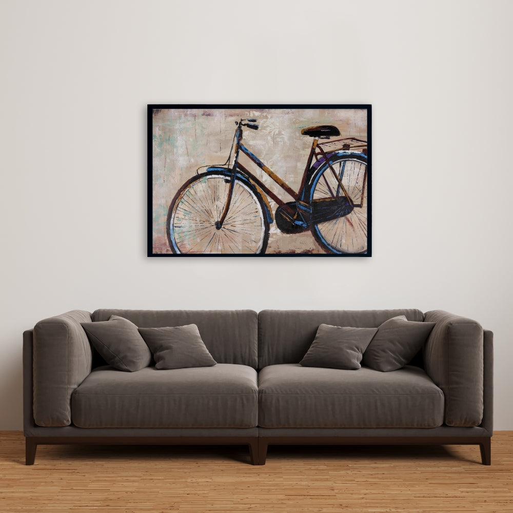Industrial Bicycle Canvas | Sports Game Decor - Modern Bedroom