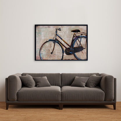 Industrial Bicycle Canvas | Sports Game Decor - Modern Bedroom