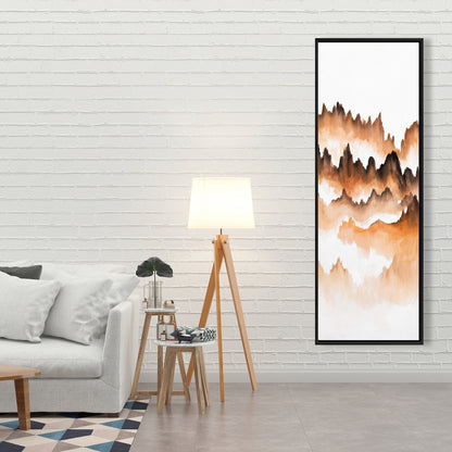 Mountain of Fir Trees | Minimalist Bedroom Canvas Decor