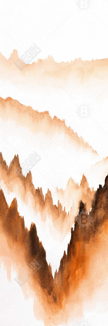 Mountain of Fir Trees | Minimalist Bedroom Framed Canvas Decor