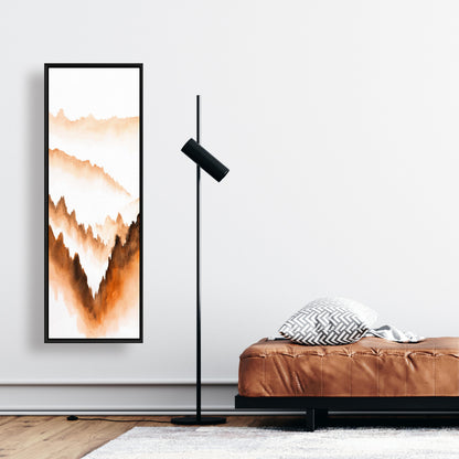 Mountain of Fir Trees | Minimalist Bedroom Framed Canvas Decor