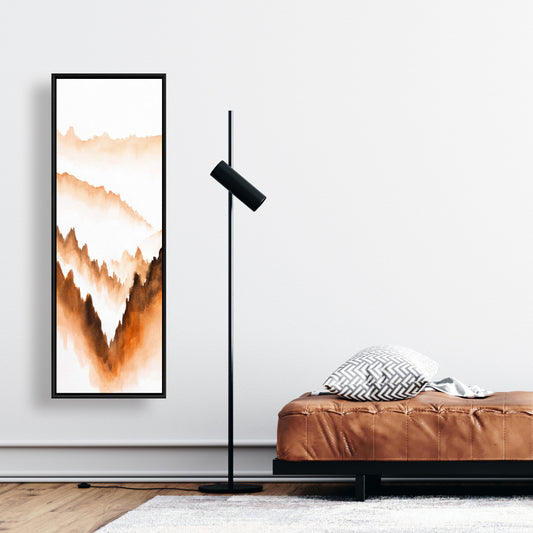 Mountain of Fir Trees | Minimalist Bedroom Framed Canvas Decor