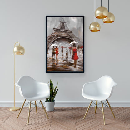 Toile de paysage urbain contemporain | Près de la tour Eiffel