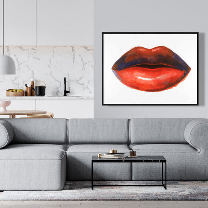 Toile « Rouge à lèvres » | Décoration murale mode et beauté