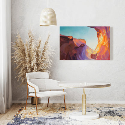 Antelope Canyon Canvas | Mountains American Landscapes Decor