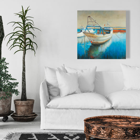 Toile Bateau de pêche | Loisirs Décoration de chambre contemporaine