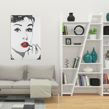 Toile Audrey Hepburn | Décoration murale Beauté Blanche