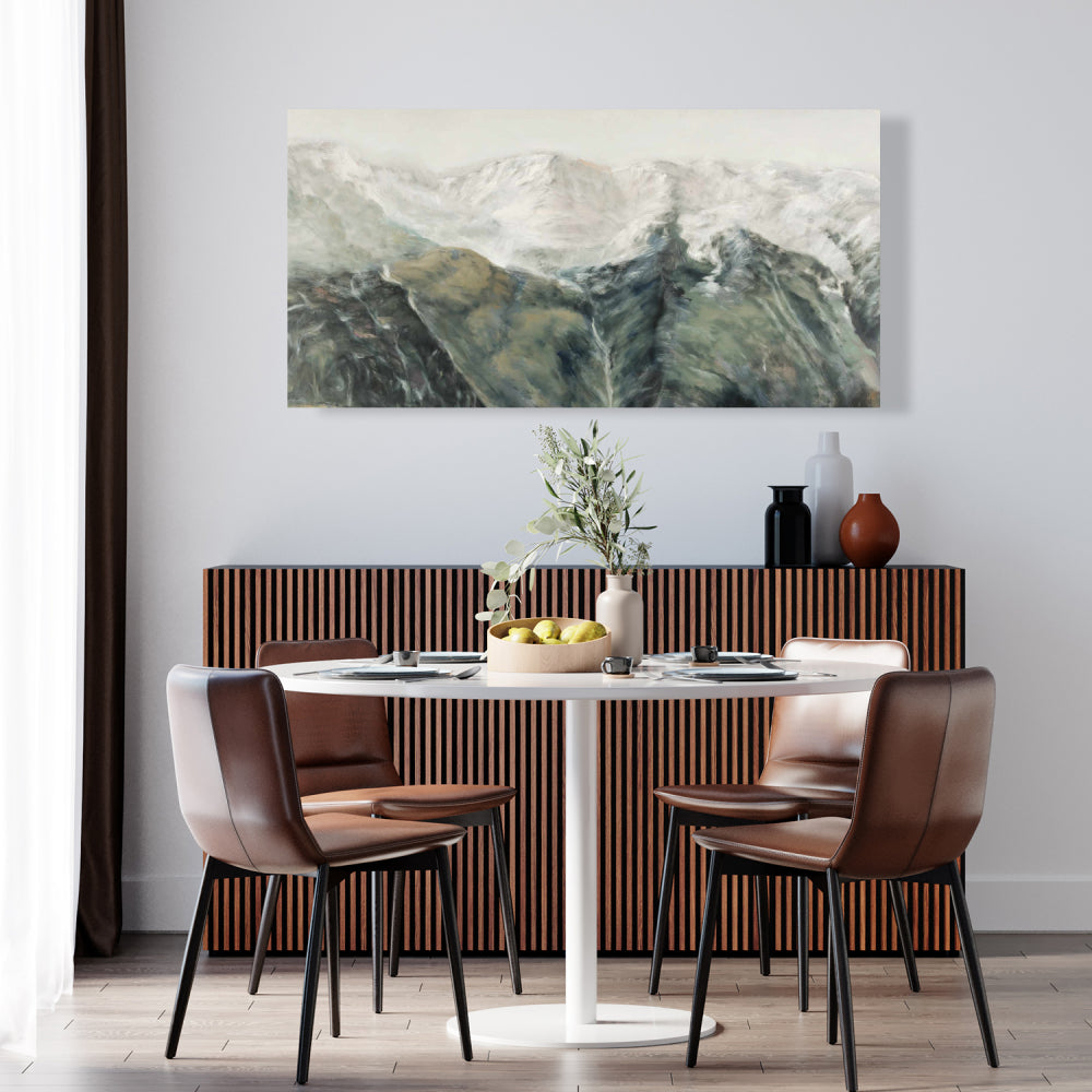 Mountainous Landscape Canvas | Contemporary Home Decor Art