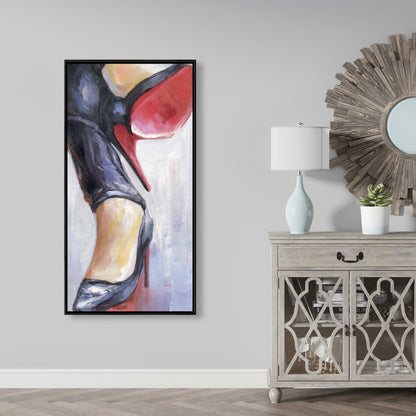 Toile Jambes croisées et talons hauts | Décoration de chambre contemporaine