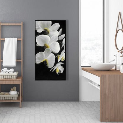 Magnifique toile Orchidées | Décoration florale romantique pour chambre