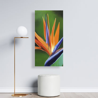 Bird of Paradise Flower Canvas | Green Botanical Home Decor