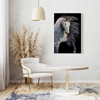 Abstract Horse Canvas | Western Farm Animal Home Decor Art