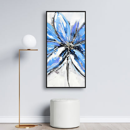 Blue Flower Canvas | Floral & Botanical Bedroom Wall Art