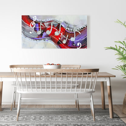 Symphony Bedroom Canvas - Contemporary Musical Home Decor