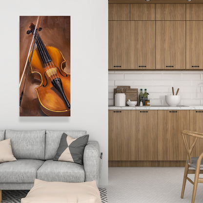 Alto Violin Canvas | American Brown Bedroom Wall Decor