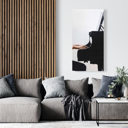 Romantic Musical Melody White Canvas - Home Decor Art