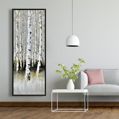Winter Forest Landscape Canvas | Contemporary Trees Decor